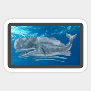 Cachalot by the Ocean Surface Sticker